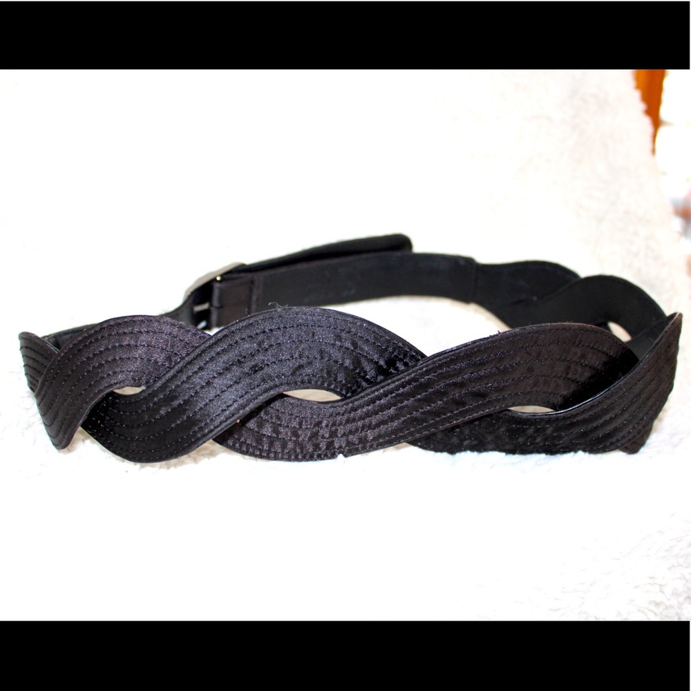 UNIQUE Via Spiga L Black Design Belt Large